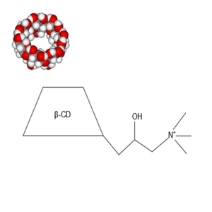 Cationic cyclodextrin molecular structure